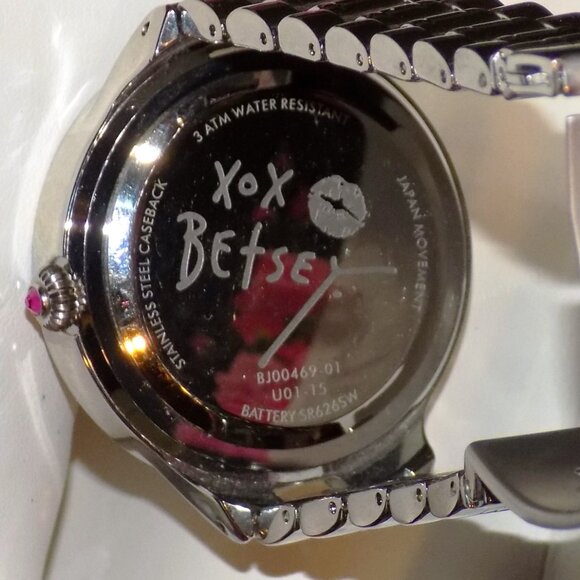 Betsey Johnson Watch MOP Flower Pop with Crystals BJ00469-01 Case, Links $135 main image 11